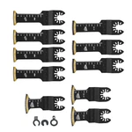 10 Pcs Bi-metal Oscillating Saw Blades Kit Curved-tech Japanese Tooth. Fixed Price $11.85.