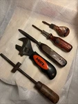 Vtg Antique Tools Screwdriver Chisel Wrench 5 Pc Dad Workbench Wood Metal Apex. Fixed Price $35.43.