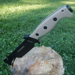 Usmc Marines Jarhead Tan Knife 13" Overall, 7 1/8" Black Coated 440C Fixed Blade. Fixed Price $43.75.