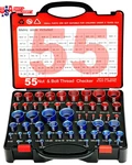 55PCS Nut And Bolt Thread Checker 25 Metric + 30 Sae Inch Gauge Set, Deta. Fixed Price $43.42.