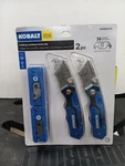 Kobalt Folding Lockback Utility Knife Set Hook Edge 4965175 (new). Fixed Price $19.99.