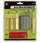 18PC Drive Pin Set Including Brass, Steel Punches & Auto Center. Fixed Price $22.99.