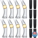 Leriton 8 Pcs Heavy Duty Utility Knife For Carpet, Vinyl, Drywall, Roofing. Fixed Price $70.79.