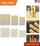 Complete 60PC Hss Titanium Bits For Precision Drilling - 135 Design. Fixed Price $17.09.