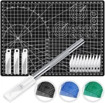 Anezus Exacto Knife With Hobby Mat For Crafts, Self Healing Small, C. Black. Fixed Price $16.70.