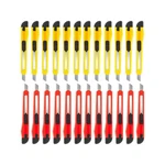 Yellow Multicolor Disposable Utility Knife Box Cutter Heavy Duty Retractable Raz. Fixed Price $63.07.