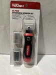 Hyper Tough 26-PIECE Extendable Scraper Set: (11) Razor Blades (10) Non-marring. Fixed Price $17.90.