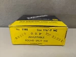 Morse Round Adjustable Split Die 1-1/8"-7 3" Od 31224. Fixed Price $69.95.