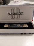 Rough Ryder Faded Blue Jeans Micarta Small Moose Pocketknife RR2350 Nib. Fixed Price $15.00.