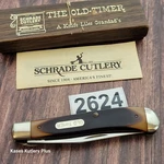 Schrade Timer 194OT Trapper Liner Lock Folding Pocket Knife Made Usa. Fixed Price $149.99.