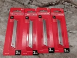 4 Packs Craftsman Utility Knife / Box Cutter 9MM Snap Off Blades - 12 Pieces. Fixed Price $7.50.