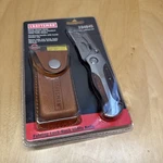Sears Craftsman Folding Lock-back Utility Knife Wood Grain Handle W/ Holster Nos. Fixed Price $27.00.