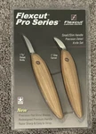 Flexcut Pro Series 2PC Precision Detail & Chip Carving Knife Set XFP100 Usa. Fixed Price $49.98.