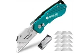 Bibury Upgraded Version Heavy Duty Box Cutter, Malachite Green, W/10 Extra Blade. Fixed Price $19.99.