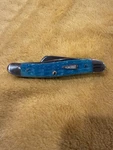 Case Sky Blue Bone Crandall Jig Medium STOCKMAN(6318 Ss) Wc# 70034, Box & Papers. Fixed Price $127.00.