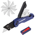 Workpro Heavy Duty Folding Utility Knife Box Cutter Pocket W/13 Blades New. Fixed Price $15.99.