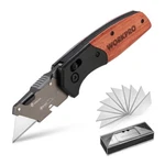 Workpro Folding Utility Knife 10 SK5 Blades Razor Quick Change. Fixed Price $21.99.