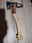 Sog Hawk Mini Custom Hand Carved Fixed Axe/pick. Balanced Lgiiht Weight.. B2. Fixed Price $110.00.
