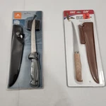 New Fillet Knife Pair Eagle Claw Wood Handle 6" Ozark Trail 7" Stainless Steel. Fixed Price $14.97.