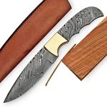 Coldland 9.50" Hand Forged Damascus Steel Knife Blank Blade With Brass .... Fixed Price $60.74.
