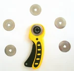 New Five 45MM Deluxe Rotary Cutter Blades For Olfa. Fixed Price $12.99.