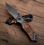 Custom Logo Pocket Knife Bulk Order Corporate Promotional Gift Folding Wood Hand. Fixed Price $325.00.