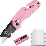 Workpro Folding Utility Knife Quick Change Box Cutter 10 Extra Blade Razor. Fixed Price $13.99.