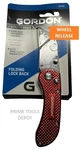 Gordon Folding Utility Knife Red One-handed Operation Quick-change Blade. Fixed Price $16.00.