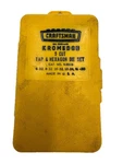 Sears Craftsman Kromedge Cut Tap & Hexagon Die Set 9-52118 Made In Usa Tool. Fixed Price $44.99.