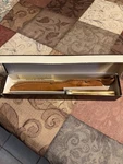 Uncle Henry Schrade 168UH 5 1/2" Blade Fillet Knife With Leather Sheath 10 1/4. Fixed Price $80.00.