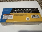 Gordon 13 Pc Precision Knife Set 62784 With Carrying Case. Fixed Price $5.00.