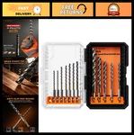 12PCS Hss Brad Point Drill Bit Set - 3 Flutes, Centered Design For Woodworking,. Fixed Price $63.99.