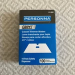 Personna 61-0850 Carpet Trimmer Blades Only 90 Pack Chisel .017 0.42MMNEW. Fixed Price $13.95.