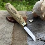 2'' Detail Whittling Knife Wood Carving Tool 52100 Carbon Steel Leather Sheath. Fixed Price $39.00.