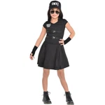 Amscan Swat Girl Costume For Children Includes Dress & Fingerless Gloves Sz Lrg. Fixed Price $19.97.
