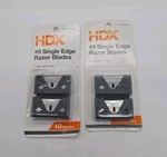 Hdx #9 Single Edge Razor Baldes Packs Of 10 Blades (20 Total) New!. Fixed Price $17.95.