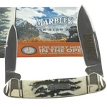 Marbles Black Stag Bone Handles Canoe Pocket Knife MR478 2 Folding Blades. Fixed Price $20.95.