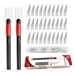 Precision Craft Knife With 30PCS Exacto Blades #2, Headley Red. Fixed Price $12.99.