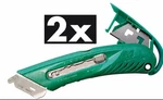 2 Each Pacific Handy Cutter S4R Right Handed Safety Box Utility Knife. Fixed Price $17.99.