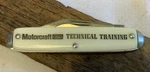 Folding Pocket Knife Motorcraft Ford Technical Training Advertising 2 Blades. Fixed Price $29.95.