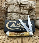 Case Xx Usa 6.5 Burnt Bone Stag 65305 Stainless Mini Trapper Pocket Knife. Fixed Price $84.99.