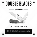 Summit Gear 2 In 1 Utility Knife Pocket Edc Fold Belt Clip. Fixed Price $19.99.