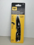 Cat 6-1/4 Inch Folding Skeleton Knife With Bottle Opener And Black Blade. Fixed Price $12.59.