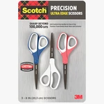 3M Scotch Precision Ultra Edge Scissors 8 Pack Titanium-fused Blades New. Fixed Price $24.50.