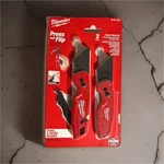 Milwaukee Fastback 2-PIECE Folding Utility Knife Set Stores Extra Blades. Fixed Price $19.99.