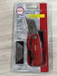 New Mac Tools Folding Lock-back Utility Knife, Model UK111. W/ Pouch. Fixed Price $40.00.
