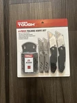 Hyper Tough 4-PIECE Folding Utility Knife Set +25 Blades New Box. Fixed Price $34.99.