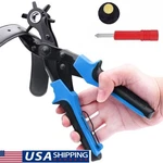 Leather Heavy Duty Hand Pliers Belt Holes 6 Sized Puncher Tool Us. Fixed Price $11.99.