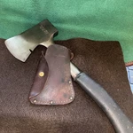 Vintage Craftsman 4810 Camp 13" Hatchet Axe Steel W/rubber Grip & Leather Sheath. Fixed Price $26.00.