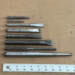 Vintage Herbrand Stanley Mayhew Proto Punch Cold Chisel Set Of 8. Fixed Price $20.00.